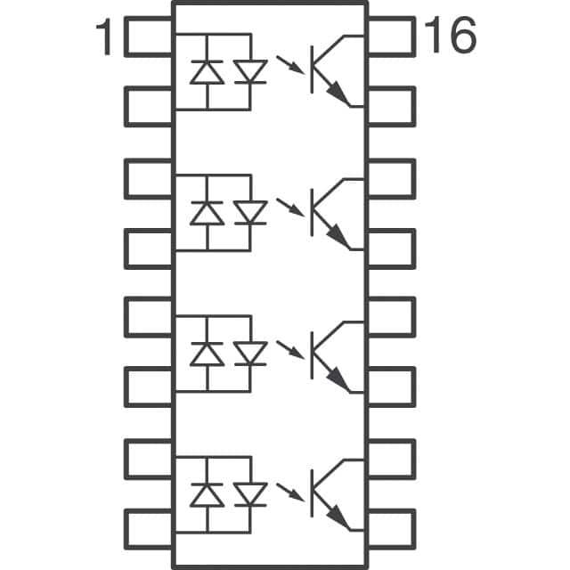 ILQ620GB Vishay Semiconductor Opto Division  Optoaisladores - Salida fotovoltaica de transistores